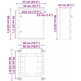  Upravljački ormar Siva 57 x 23 x 60 cm ABS plastika | shoptok.hr