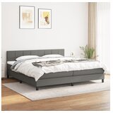  Kreveta s oprugama i madrac svjetlosivi 160x200cm tkanina | shoptok.hr