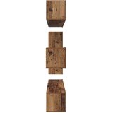  Set TV komoda Zidne 8 pcs Staro drvo Konstruirano drvo | shoptok.hr