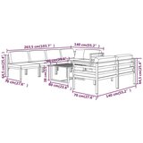  8-dijelna vrtna garnitura s jastucima aluminijska antracit | shoptok.hr