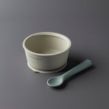 Tommee Tippee EasiStick™ Silicone Bowl & Spoon silikonska zdjelica s vakuumskim držačem 4m+ Green 1 kom | shoptok.hr
