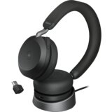 Jabra EVOLVE2 75, Link380c ms stereo stand black, EVOLVE2 75 headset black ms, link 380 bt adapter usb-c ms, EVOLVE2 75 deskstand USB-A,1.2m usb-c to usb-c cable, carry pouch, warranty and warning (safety leaflets) Cene