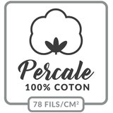 Douceur d intérieur Svetlo rjava napenjalna rjuha iz bombažnega perkala 160x200 cm Percaline – | Shoptok.si