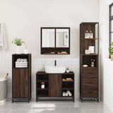 vidaXL 3-dijelni set kupaonskog namještaja boja smeđeg hrasta drveni | shoptok.hr