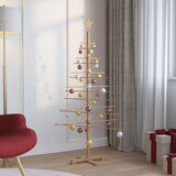 vidaXL Drveno božićno drvce s stalakom Smeđa 150 cm bambus | shoptok.hr