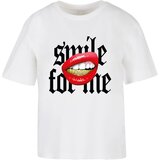 Miss Tee Women's T-shirt Smile For Me - white | shoptok.hr