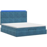  Krevet od pjene s madracem i LED-om Tamno plava 180 x 200 cm | shoptok.hr