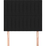  Uzglavlja 2 kom crna 80x5x78/88 cm od tkanine | shoptok.hr