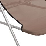  Sklopive stolice za plažu 2 kom smeđe od tekstilena i čelika | shoptok.hr