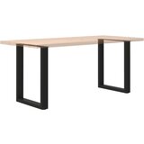  Noge za blagovaonski stol U-oblik 2 kom Crne 60 x (72-73) cm Čelik | shoptok.hr