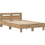  Krevetna konstrukcija Umjetnički hrast 120 x 200 cm | shoptok.hr