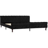 The Living Store Posteljni okvir črn žamet 200x200 cm - Posteljni Okvir, (21489445) | Shoptok.si