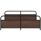  Metalni okvir kreveta bez madraca smeđa boja hrasta 180x200 cm | shoptok.hr