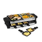 Klarstein Sirloin Raclette, 1500W, aluminij / kamen, 8 oseb, signalne LED lučke cene