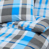  Set posteljine za poplun plavo-sivi 260x240 cm pamučni | shoptok.hr