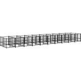  Zunanji pasji boks jeklo 18,77 m², (20759920) | Shoptok.si