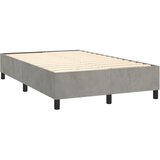  box spring s madracem LED svjetlosivi 120x200 cm baršun | shoptok.hr