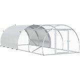 Kokošinjac Srebrna 400 x 150 x 100 cm Pocinčani čelik | shoptok.hr