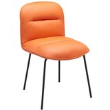 Bessagi Home stol ellis, oranžna, videz usnja | Shoptok.si