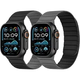 dvostranski magnetni silikonski pašček za Apple Watch 42–49 mm