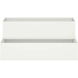  Vrtna saksija Bijelo 100 x 60 x 45 cm Čelična vrata | shoptok.hr