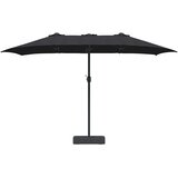  Vrtni suncobran Crna 385 x 209 x 244 cm Poliester i čelik | Eponuda.ba