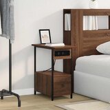  Noćni ormar Smeđi hrast 60 x 30 x 61 cm Konstruirano drvo | Eponuda.ba