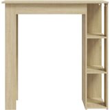 vidaXL Barska miza s polico sonoma hrast 102x50x103,5 cm iverna pl. | Shoptok.si