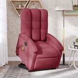 Maison Chic Električni masažni naslanjač - Relax naslanjač s funkcijo vstajanja vinsko rdeč, (22061989) | Shoptok.si