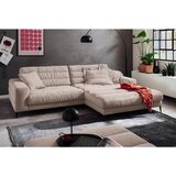 Pure Home Lifestyle SEDEŽNA GARNITURA, rebrasti žamet rjavosiva | Shoptok.si