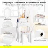 Namještaj Toaletni stolić, kozmetički stolić s ogledalom | shoptok.hr