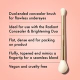 ICONIC London Highlight & Blush Brush obojestranski čopič za rdečilo in obrobljanje 1 kos | Shoptok.si