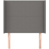  Uzglavlje s ušima tamnosivo 93x16x118/128 cm od tkanine | shoptok.hr