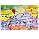 KARTA HRVATSKE 56X49 CM PLASTIFICIRANA OBOSTRANA TRSAT | Shoptok.si