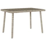  Vrtni stolić za kavu pravokutni svijetlo sivi 60x40x37 cm | Eponuda.com