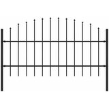  Vrtna ograda Woerden s vrhom koplja čelik 170x100 cm crna | shoptok.hr