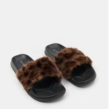 Sinsay Natikače s gornjištem od umjetnog krzna s leopard uzorkom | shoptok.hr