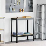  Radne klupe s policom Crna 81 x 41 x 145 cm Konstruirano drvo | shoptok.hr