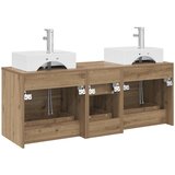  Set ormarića za kupaonicu 3 kom. Hrast artisan Smeđa 49,5 x 41 x 62,5 cm | shoptok.hr