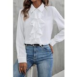 Fenzy Elegantna Srajca Z Volančki, Bela | Shoptok.si