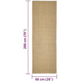  Tepih od sisala za grebanje 66 x 200 cm | shoptok.hr