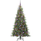 vidaXL Umetno Zložljivo Božično Drevo Zelena 180 cm PE in PVC | Shoptok.si