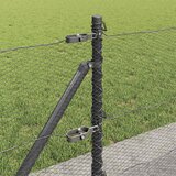  Heksagonalna ograda s betonskom osnovom 10 x 0,6 m Siva Mreža | shoptok.hr