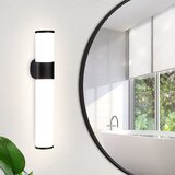 Nettlife črna sodobna kopalniška LED svetilka za ogledalo 30 cm, 6 W, 4000 K, nevtralno bela, vodoodporna IP44, (5000491202) Cene