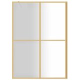  Stijenka za walk-in tuš sa staklom ESG zlatna 140 x 195 cm | shoptok.hr