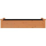  Povišena vrtna gredica s oblogom smeđa 120x45x25 cm od jelovine | shoptok.hr