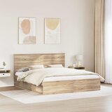  Krevetna konstrukcija Sonoma 200 x 200 cm Čvrsto borovo drvo | shoptok.hr