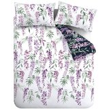 Catherine Lansfield Bijela/ljubičasta posteljina za bračni krevet/za produženi krevet 230x220 cm Wisteria Floral – | shoptok.hr