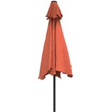  Vrtni suncobran LED s čeličnim stupom 300 cm terakota | shoptok.hr