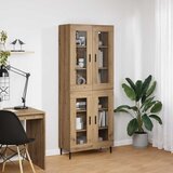  Highboard 2 kom. Umjetnički hrast 69,5 x 34 x 180 cm | shoptok.hr